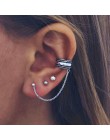 9 sztuk/zestaw Punk imitacja perły klipsy kryształowe dla kobiet artystyczna srebrna kolor Ear Cuff Brincos moda geometria biżut