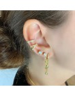 Minimalistyczny evil eye wiszące kolczyki stud 100% 925 prawdziwe srebro betonowa niebieski cz mini koralik kolczyk delicat dain