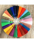 Ręcznie robiony pompon kolczyki 2019 modny czeski pomarańczowy 25 kolorów długie Dangles kolczyki vintage z chwostem dla kobiet 