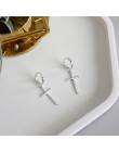 Flyleaf 925 srebro krzyż Dangle kolczyki dla kobiet 2018 nowy Trend Lady Moda biżuteria Pendientes Mujer Moda