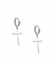 Flyleaf 925 srebro krzyż Dangle kolczyki dla kobiet 2018 nowy Trend Lady Moda biżuteria Pendientes Mujer Moda