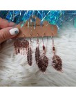 Wiele etniczne Boho Rose Golden wiszące kolczyki dla kobiet wiszące kolczyki zestaw kobiet moda 2019 biżuteria akcesoria