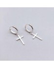 Flyleaf 925 srebro krzyż Dangle kolczyki dla kobiet 2018 nowy Trend Lady Moda biżuteria Pendientes Mujer Moda