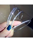 BLIJERY Fashion Rhinestone duże koło kolczyki duże kolczyki koła srebrny kolor kryształu okrągła obręcz kolczyki dla kobiet biżu