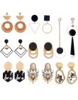 Vintage komunikat spadek kolczyki dla kobiet 2019 nowych moda w stylu bohema Jewlery koreański Metal geometryczny złoty huśtawka