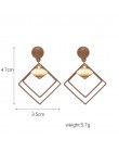 Vintage komunikat spadek kolczyki dla kobiet 2019 nowych moda w stylu bohema Jewlery koreański Metal geometryczny złoty huśtawka