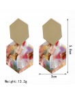 Vintage komunikat spadek kolczyki dla kobiet 2019 nowych moda w stylu bohema Jewlery koreański Metal geometryczny złoty huśtawka