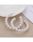 Elegancka perła kolczyki dla kobiet złoto geometryczne długie Tassel dynda kolczyki 2019 romantyczny Wedding Party biżuteria pre