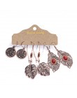 Wiele etniczne Boho Rose Golden wiszące kolczyki dla kobiet wiszące kolczyki zestaw kobiet moda 2019 biżuteria akcesoria