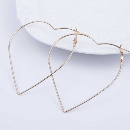 KISSWIFE Fashion 1 para/brzoskwiniowe serce typ geometryczne kolczyki kolczyki podkreślające osobowość biżuteria damska prosta b