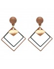 Vintage komunikat spadek kolczyki dla kobiet 2019 nowych moda w stylu bohema Jewlery koreański Metal geometryczny złoty huśtawka