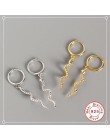 ROXI Fashion długi serpentyn Snake Tassel stadniny kolczyki dla kobiet Punk Style kolczyki ze zwierzętami 100% 925 srebro kolczy