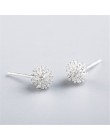 Najnowszy 925 Sterling Silver biżuteria damska moda Tiny 7mm X 7mm dmuchawiec kolczyki ze sztyftem na prezent dla dziewczyn Kid 