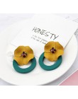 Vintage komunikat spadek kolczyki dla kobiet 2019 nowych moda w stylu bohema Jewlery koreański Metal geometryczny złoty huśtawka