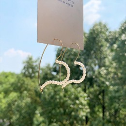 2019 nowy projekt moda biżuteria eleganckie ręcznie tkane kolczyki w kształcie wachlarza wedding party kolczyki dla dziewczyn pr
