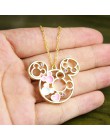 FENGLI Mickey kolczyki ze złotym sztyftem Cute Animal Mouse kolczyk Cartoon dzieci Lady biżuteria akcesoria ze stali nierdzewnej