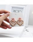 2019 nowy projekt moda biżuteria eleganckie ręcznie tkane kolczyki w kształcie wachlarza wedding party kolczyki dla dziewczyn pr