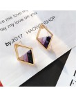 Kolczyki dziewczyna unikatowe dla kobiet kolczyki duża stylowa prosta kolczyki moda Hollow out nieregularna geometria kolor pros