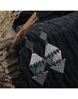 Vintage Bronze geometryczne damskie kolczyki biżuteria 2019 długie metalowe frędzel afrykańskie kolczyki dla kobiet duży okrągły