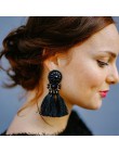 Długie wypadania dynda frędzle kolczyki w stylu Vintage kobiety Tassel kolczyki 9 kolorów Boho oświadczenie marka biżuteria kobi