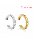 Punk złoty Metal Ear Cuff klips do chrząstki ucha dla kobiet nie przebili C kształt geometryczny mały Earcuff Ear Wrap Earcuff k