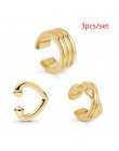 Punk złoty Metal Ear Cuff klips do chrząstki ucha dla kobiet nie przebili C kształt geometryczny mały Earcuff Ear Wrap Earcuff k