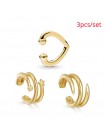 Punk złoty Metal Ear Cuff klips do chrząstki ucha dla kobiet nie przebili C kształt geometryczny mały Earcuff Ear Wrap Earcuff k