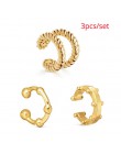 Punk złoty Metal Ear Cuff klips do chrząstki ucha dla kobiet nie przebili C kształt geometryczny mały Earcuff Ear Wrap Earcuff k