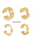 Punk złoty Metal Ear Cuff klips do chrząstki ucha dla kobiet nie przebili C kształt geometryczny mały Earcuff Ear Wrap Earcuff k