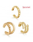 Punk złoty Metal Ear Cuff klips do chrząstki ucha dla kobiet nie przebili C kształt geometryczny mały Earcuff Ear Wrap Earcuff k