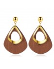 BICUX New Fashion Wood dynda spadek koreańskie kolczyki dla kobiet geometryczny niebieski akrylowy kolczyk 2019 bohema weselne B