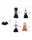 Długie wypadania dynda frędzle kolczyki w stylu Vintage kobiety Tassel kolczyki 9 kolorów Boho oświadczenie marka biżuteria kobi