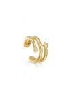 Punk złoty Metal Ear Cuff klips do chrząstki ucha dla kobiet nie przebili C kształt geometryczny mały Earcuff Ear Wrap Earcuff k