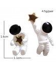 Asymetryczne pentagram zakontraktowane kolczyki moda damska kolczyki przestrzeń astronauci małe kolczyki sztyfty moda kobieta ko
