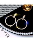New Arrival metalowa hiperbola okrągłe kobiety Dangle kolczyki moda kobieta koreański proste kolczyki biżuteria koło