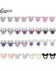 CUTEECO 2019 luksusowa cyrkonia Mickey Minnie stadniny kolczyki Crystal Fit marka kolczyki dla kobiet dzieci dziewczyny modna bi