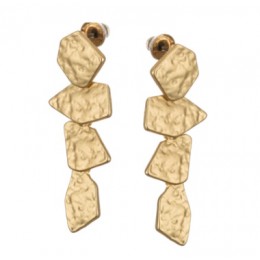 Złote kolczyki w stylu bohemy luksusowe duże okrągłe kolczyki kryształowe akrylowe handmade kobiety geometryczne frędzle modna b