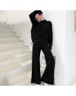 Genayoa Winter dres 2 sztuka Pant garnitury dla kobiet dzianiny z długim rękawem dwuczęściowy zestaw topy i spodnie kobiety garn