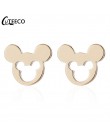 CUTEECO 2019 luksusowa cyrkonia Mickey Minnie stadniny kolczyki Crystal Fit marka kolczyki dla kobiet dzieci dziewczyny modna bi