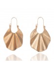 Złote kolczyki w stylu bohemy luksusowe duże okrągłe kolczyki kryształowe akrylowe handmade kobiety geometryczne frędzle modna b