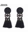 Długie wypadania dynda frędzle kolczyki w stylu Vintage kobiety Tassel kolczyki 9 kolorów Boho oświadczenie marka biżuteria kobi