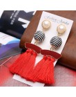 Długie wypadania dynda frędzle kolczyki w stylu Vintage kobiety Tassel kolczyki 9 kolorów Boho oświadczenie marka biżuteria kobi