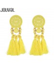 Długie wypadania dynda frędzle kolczyki w stylu Vintage kobiety Tassel kolczyki 9 kolorów Boho oświadczenie marka biżuteria kobi