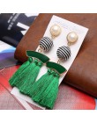 Długie wypadania dynda frędzle kolczyki w stylu Vintage kobiety Tassel kolczyki 9 kolorów Boho oświadczenie marka biżuteria kobi