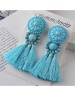 Długie wypadania dynda frędzle kolczyki w stylu Vintage kobiety Tassel kolczyki 9 kolorów Boho oświadczenie marka biżuteria kobi
