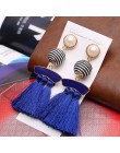Długie wypadania dynda frędzle kolczyki w stylu Vintage kobiety Tassel kolczyki 9 kolorów Boho oświadczenie marka biżuteria kobi