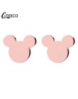 CUTEECO 2019 luksusowa cyrkonia Mickey Minnie stadniny kolczyki Crystal Fit marka kolczyki dla kobiet dzieci dziewczyny modna bi