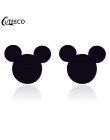 CUTEECO 2019 luksusowa cyrkonia Mickey Minnie stadniny kolczyki Crystal Fit marka kolczyki dla kobiet dzieci dziewczyny modna bi