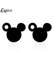 CUTEECO 2019 luksusowa cyrkonia Mickey Minnie stadniny kolczyki Crystal Fit marka kolczyki dla kobiet dzieci dziewczyny modna bi