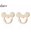 CUTEECO 2019 luksusowa cyrkonia Mickey Minnie stadniny kolczyki Crystal Fit marka kolczyki dla kobiet dzieci dziewczyny modna bi
